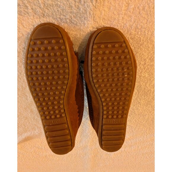 Minnetonka Thunderbird Animikii Kilty Flat Moccasin Loafer   Sz 7 - Picture 7 of 9
